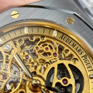 Audemars Piguet Royal Oak Openworked 15407 Replica 11 Mặt Màu Vàng Lộ Cơ Nhà Máy THB 41mm (2)