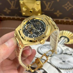 Audemars Piguet Royal Oak Openworked 15407 Replica Cao Cấp Mạ Vàng Mặt Lộ Cơ Nhà Máy THB 41mm (2)
