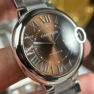 Cartier Ballon Bleu Rep 11 Mặt Nâu Máy Cơ Tự Động Thụy Sỹ Nhà Máy AF 40mm (2)