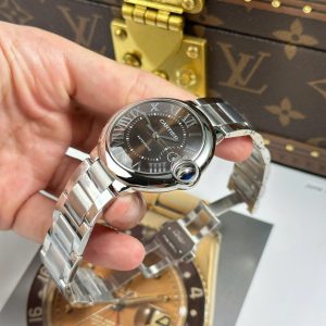 Cartier Ballon Bleu Rep 11 Mặt Nâu Máy Cơ Tự Động Thụy Sỹ Nhà Máy AF 40mm (2)