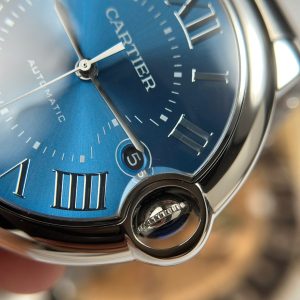 Cartier Ballon Bleu Rep Cao Cấp Mặt Xanh Dương Máy Cơ Tự Động Thụy Sỹ Nhà Máy AF 40mm (2)