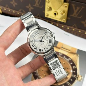 Cartier Ballon Bleu Replica 11 Mặt Trắng Máy Cơ Tự Động Thụy Sỹ Nhà Máy AF 40mm (7)