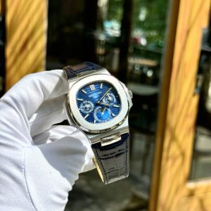 Đồng Hồ Patek Philippe Nautilus 5740G Rep 11 Cao Cấp Nhất Mặt Xanh Blue Xưởng TWS 40mm (7)