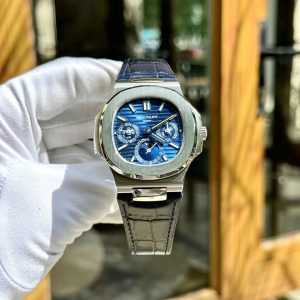 Đồng Hồ Patek Philippe Nautilus 5740G Rep 11 Cao Cấp Nhất Mặt Xanh Blue Xưởng TWS 40mm (7)