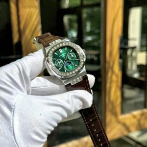 Đồng Hồ Patek Philippe Nautilus 5740G Rep 11 Cao Cấp Nhất Mặt Xanh Lá Xưởng TWS 40mm (8)