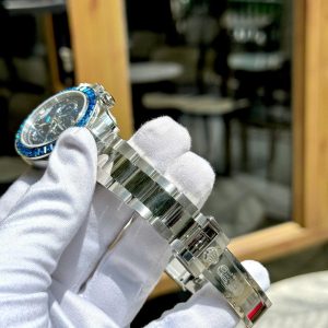 Đồng Hồ Rolex Chế Tác Daytona Arolla Challenge Đính Đá Xanh Blue Máy Thuỵ Sỹ 40mm (7)