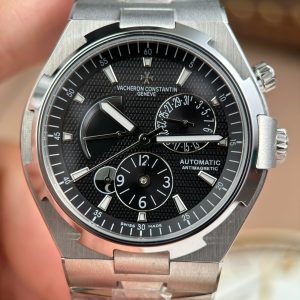 Đồng Hồ Vacheron Constantin Overseas Dual Time 47450 Mặt Đen Replica Cao Cấp Xưởng 9F 42mm (2)
