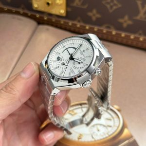 Đồng Hồ Vacheron Constantin Overseas Dual Time 47450 Màu Trắng Rep Cao Cấp Xưởng 9F 42mm (2)