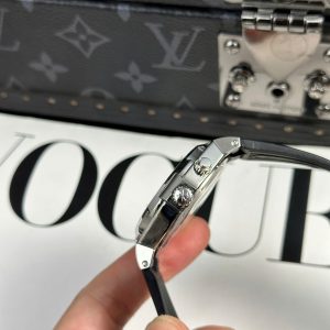 Đồng Hồ Vacheron Constantin Overseas Dual Time 47450 Rep 11 Mặt Xám Dây Cao Su Xưởng 9F 42mm (2)