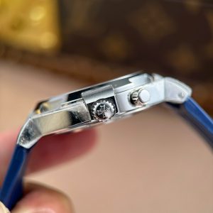 Đồng Hồ Vacheron Constantin Overseas Dual Time 47450 Replica 11 Mặt Xanh Dây Cao Su Xưởng 9F 42mm (2)