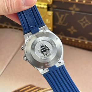 Đồng Hồ Vacheron Constantin Overseas Dual Time 47450 Replica 11 Mặt Xanh Dây Cao Su Xưởng 9F 42mm (2)