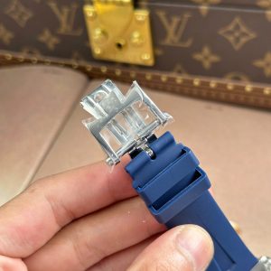 Đồng Hồ Vacheron Constantin Overseas Dual Time 47450 Replica 11 Mặt Xanh Dây Cao Su Xưởng 9F 42mm (2)