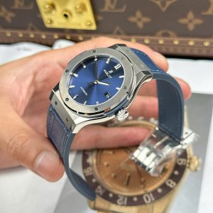 Hublot Classic Fusion Titanium Rep 11 Màu Xanh Dương Trọng Lượng 84 Gram Nhà Máy JJZ 42mm (2)
