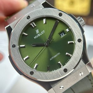 Hublot Classic Fusion Titanium Replica 11 Màu Xanh Lá Cây Trọng Lượng 84 Gram Nhà Máy JJZ 42mm (2)