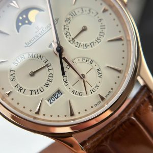 Jaeger LeCoultre Master Ultrathin Perpetual Calendar Rep 11 Mạ Vàng Hồng Máy Cơ Tự Động Xưởng VR 39mm (2)