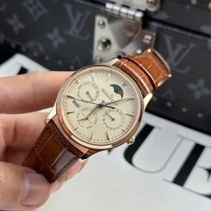 Jaeger LeCoultre Master Ultrathin Perpetual Calendar Rep 11 Mạ Vàng Hồng Máy Cơ Tự Động Xưởng VR 39mm (2)