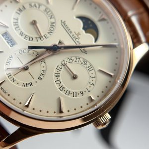 Jaeger LeCoultre Master Ultrathin Perpetual Calendar Rep 11 Mạ Vàng Hồng Máy Cơ Tự Động Xưởng VR 39mm (2)