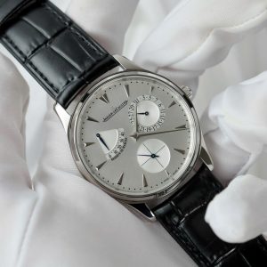 Jaeger LeCoultre Rep Cao Cấp Master Ultra Thin Power Reserve Mặt Bạc Dây Da Xưởng ZF 39mm (2)