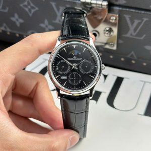 Jaeger LeCoultre Replica 1 1 Master Ultrathin Perpetual Calendar Mặt Đen Máy Cơ Tự Động Xưởng VR 39mm (2)