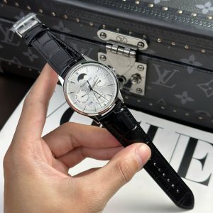 Jaeger LeCoultre Replica 11 Master Ultrathin Perpetual Calendar Mặt Bạc Máy Cơ Tự Động Xưởng VR 39mm (2)