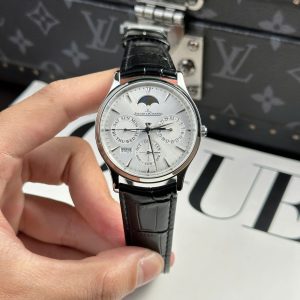 Jaeger LeCoultre Replica 11 Master Ultrathin Perpetual Calendar Mặt Bạc Máy Cơ Tự Động Xưởng VR 39mm (2)