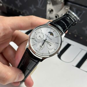 Jaeger LeCoultre Replica 11 Master Ultrathin Perpetual Calendar Mặt Bạc Máy Cơ Tự Động Xưởng VR 39mm (2)