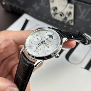 Jaeger LeCoultre Replica 11 Master Ultrathin Perpetual Calendar Mặt Bạc Máy Cơ Tự Động Xưởng VR 39mm (2)