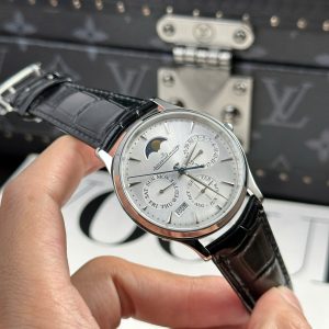 Jaeger LeCoultre Replica 11 Master Ultrathin Perpetual Calendar Mặt Bạc Máy Cơ Tự Động Xưởng VR 39mm (2)