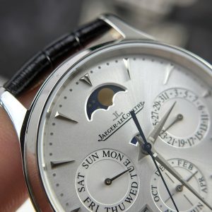Jaeger LeCoultre Replica 11 Master Ultrathin Perpetual Calendar Mặt Bạc Máy Cơ Tự Động Xưởng VR 39mm (2)