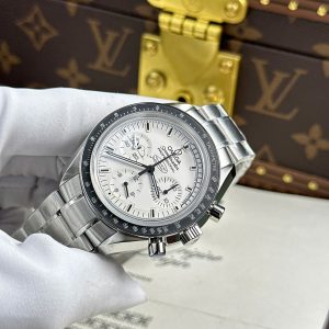 Omega Speedmaster Apollo 13 Silver Snoopy Dây Kim Loại Replica Cao Cấp Xưởng OM 42mm (2)