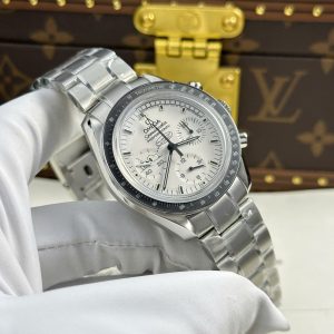 Omega Speedmaster Apollo 13 Silver Snoopy Dây Kim Loại Replica Cao Cấp Xưởng OM 42mm (2)