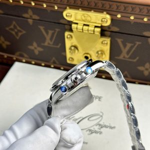 Omega Speedmaster Apollo 13 Silver Snoopy Dây Kim Loại Replica Cao Cấp Xưởng OM 42mm (2)