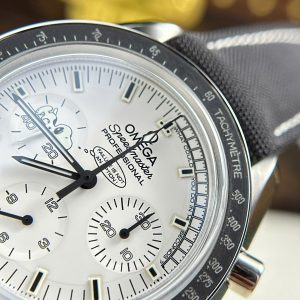Omega Speedmaster Apollo 13 Silver Snoopy Dây Vải Nato Rep Cao Cấp Xưởng OM 42mm (2)