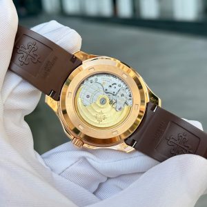 Patek Philippe Aquanaut 5167 Mặt Nâu Rep 11 Mạ Vàng Hồng Máy Khắc Nhà Máy BBF 40mm (2)