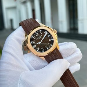 Patek Philippe Aquanaut 5167 Mặt Nâu Rep 11 Mạ Vàng Hồng Máy Khắc Nhà Máy BBF 40mm (2)