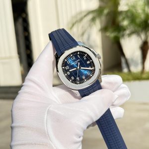 Patek Philippe Aquanaut 5168 Replica 11 Mặt Xanh Blue Dây Cao Su Máy Khắc Nhà Máy BBF 42,2mm (2)