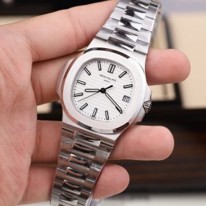 Patek Philippe Nautilus 5711 Replica Cao Cấp Mặt Trắng Máy Khắc Nhà Máy BBF 40mm (1)