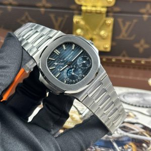 Patek Philippe Nautilus 5712 Replica 1 1 Mặt Xanh Dương Dây Kim Loại Xưởng PPF V3 40mm (2)