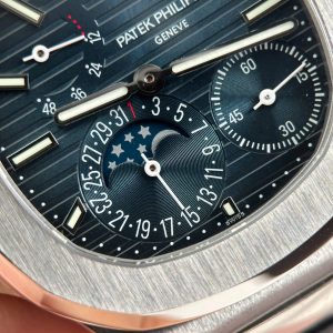 Patek Philippe Nautilus 5712 Replica 11 Mặt Xanh Dương Dây Da Xưởng PPF V3 40mm (2)