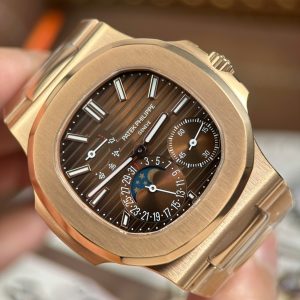 Patek Philippe Nautilus 5712R Rep Cao Cấp Mặt Nâu Dây Kim Loại Nhà Máy PPF V3 40mm (2)