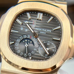 Patek Philippe Nautilus 5712R Replica 11 Mặt Xám Dây Kim Loại Nhà Máy PPF V3 40mm (2)
