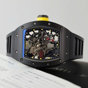 Richard Mille RM035 Americas Toro Rep Cao Cấp Vỏ Gốm Đen Dây Cao Su Nhà Máy ZF 40x48mm (2)