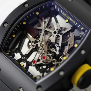 Richard Mille RM035 Americas Toro Rep Cao Cấp Vỏ Gốm Đen Dây Cao Su Nhà Máy ZF 40x48mm (2)