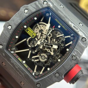 Richard Mille RM35-01 Rafael Nadal Vỏ Carbon NTPT Dây Cao Su Đen Rep Cao Cấp Xưởng ZF 49,9x43mm (2)