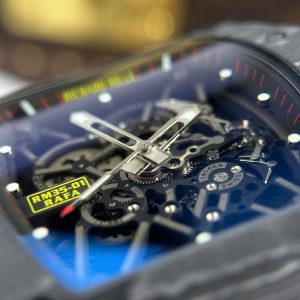 Richard Mille RM35-01 Rafael Nadal Vỏ Carbon NTPT Dây Cao Su Đen Rep Cao Cấp Xưởng ZF 49,9x43mm (2)
