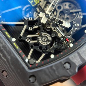 Richard Mille RM35-01 Rafael Nadal Vỏ Carbon NTPT Dây Cao Su Đen Rep Cao Cấp Xưởng ZF 49,9x43mm (2)