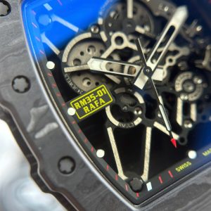 Richard Mille RM35-01 Rafael Nadal Vỏ Carbon NTPT Dây Cao Su Đỏ Replica 11 Xưởng ZF 49,9x43mm (2)
