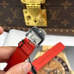 Richard Mille RM35-01 Rafael Nadal Vỏ Carbon NTPT Dây Cao Su Đỏ Replica 11 Xưởng ZF 49,9x43mm (2)