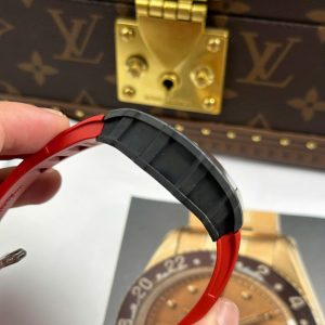 Richard Mille RM35-01 Rafael Nadal Vỏ Carbon NTPT Dây Cao Su Đỏ Replica 11 Xưởng ZF 49,9x43mm (2)