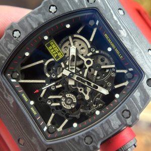 Richard Mille RM35-01 Rafael Nadal Vỏ Carbon NTPT Dây Cao Su Đỏ Replica 11 Xưởng ZF 49,9x43mm (2)
